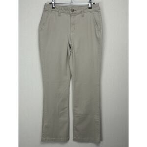 Aeropostale Women's Pants Khaki Size 4R Chino Mid Rise Cotton/Spandex Uniform